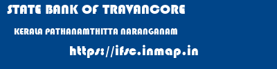 STATE BANK OF TRAVANCORE  KERALA PATHANAMTHITTA NARANGANAM   ifsc code